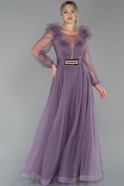 Длинное Вечернее Платье Лавандовый ABU1718