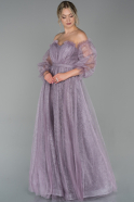 Длинное Вечернее Платье Лавандовый ABU1730