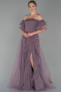 Длинное Помолвочное Платье Лиловый ABU1765