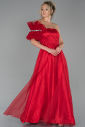 Длинное Вечернее Платье красный ABU1795
