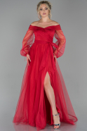 Длинное Вечернее Платье красный ABU1664