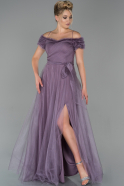 Длинное Вечернее Платье Лавандовый ABU1814