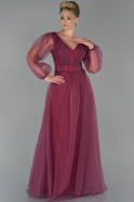 Длинное Вечернее Платье Пыльно-розовый ABU1823