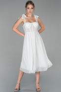 Миди Ночное Платье Белый ABK1046