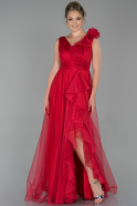 Длинное Вечернее Платье красный ABU1815