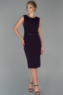Миди Пригласительное Платье Пурпурный ABK1045