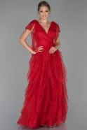 Длинное Вечернее Платье красный ABU1827