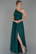 Длинное Помолвочное Платье Изумрудно-зеленый ABU1142