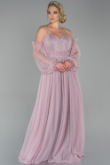 Длинное Вечернее Платье Пыльно-розовый ABU1838