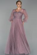 Длинное Вечернее Платье Лиловый ABU1841