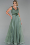 Длинное Вечернее Платье Бирюзовый ABU1842