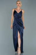 Длинное Помолвочное Платье Темно-синий ABU564