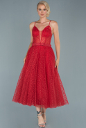 Миди Ночное Платье красный ABK1079