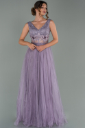 Длинное Помолвочное Платье Лавандовый ABU1469