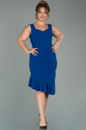 Короткое Свободное Вечернее Платье Ярко-синий ABK1021