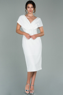 Миди Ночное Платье Белый ABK1095