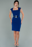 Короткое Платье На Приглашение Ярко-синий ABK1101