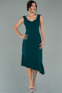 Короткое Платье На Приглашение Изумрудно-зеленый ABK1020