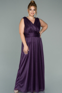 Длинное Свободное Вечернее Платье Пурпурный ABU1907