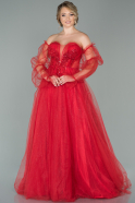 Длинное Вечернее Платье красный ABU1860