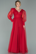 Длинное Вечернее Платье красный ABU1627