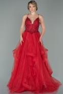 Длинное Вечернее Платье красный ABU1638