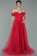 Длинное Вечернее Платье красный ABU411