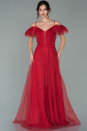 Длинное Вечернее Платье красный ABU1935
