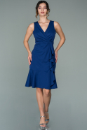 Короткое Платье На Приглашение Ярко-синий ABK1117
