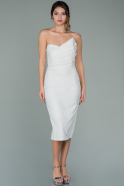 Короткое Ночное Платье Белый ABK1126