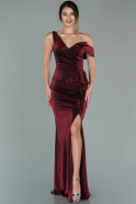 Длинное Вечернее Платье Бордовый ABU1960