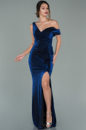 Длинное Вечернее Платье Темно-синий ABU1960