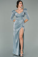 Длинное Вечернее Платье Бирюзовый ABU3894