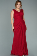 Длинное Вечернее Платье красный ABU2021