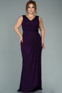Длинное Вечернее Платье Пурпурный ABU2021