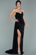 Длинное Вечернее Платье Черный ABU1861