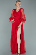 Длинное Вечернее Платье красный ABU1973