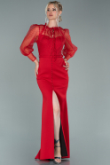 Длинное Вечернее Платье красный ABU1881