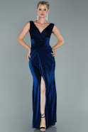 Длинное Вечернее Платье Темно-синий ABU1984