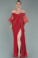 Длинное Вечернее Платье красный ABU1999