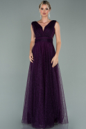 Длинное Вечернее Платье Пурпурный ABU1994