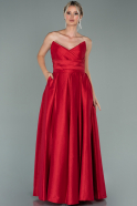 Длинное Вечернее Платье красный ABU2009