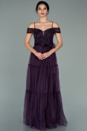 Длинное Вечернее Платье Пурпурный ABU1998