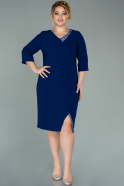 Короткое Вечернее Платье Ярко-синий ABK1144