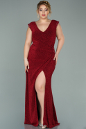 Длинное Свободное Вечернее Платье красный ABU2016