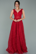 Длинное Вечернее Платье красный ABU2029