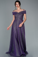 Длинное Помолвочное Платье Фиолетовый ABU2096