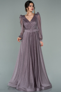 Длинное Вечернее Платье Лавандовый ABU2111