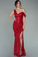Длинное Вечернее Платье красный ABU2151
