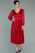 Миди Пригласительное Платье красный ABK1232